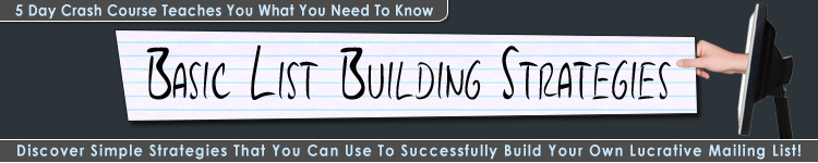 List Building Strategies Header